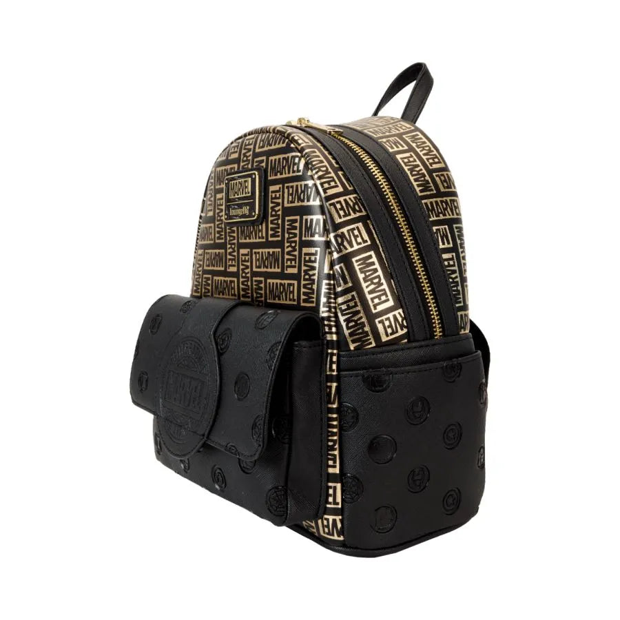 LOUMVBK0348 Marvel Comics - 85th Anniversary All-Over Print Logo Classic Mini Backpack - Loungefly - Titan Pop Culture