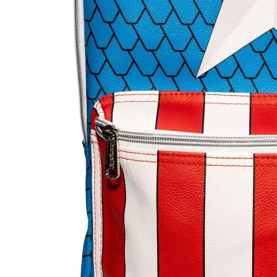 LOUMVBKS0002 Captain America - Costume Mini Backpack with Pin - Loungefly - Titan Pop Culture