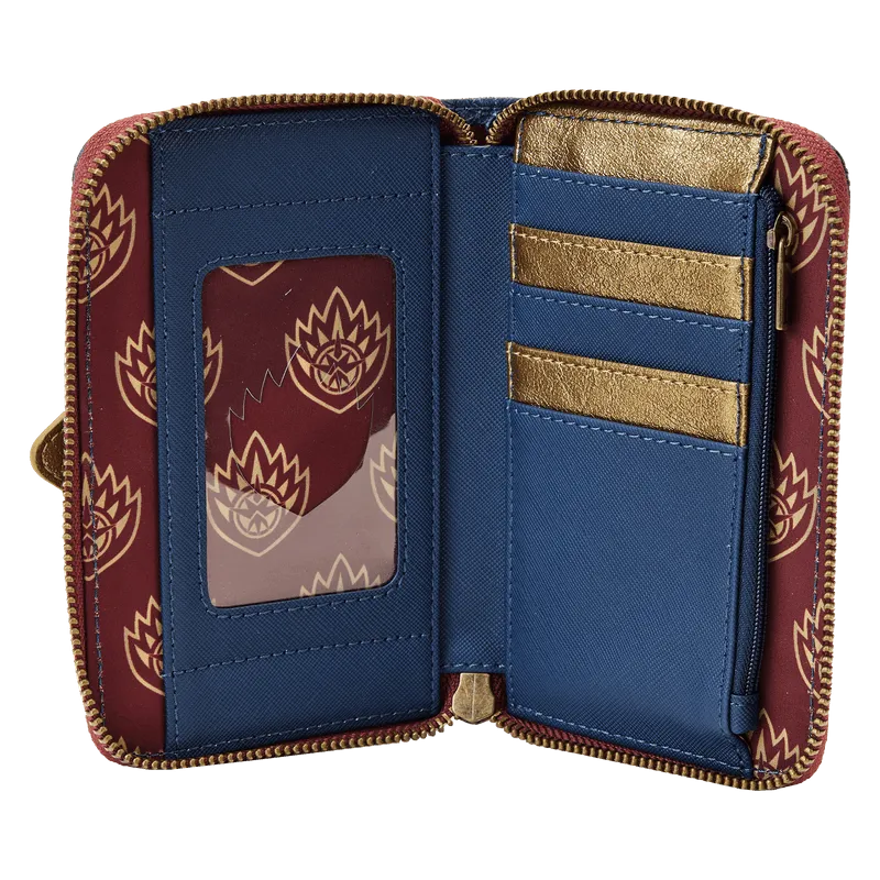 LOUMVWA0203 Guardians of the Galaxy Vol 3 - Ravager Badge Zip Wallet - Loungefly - Titan Pop Culture