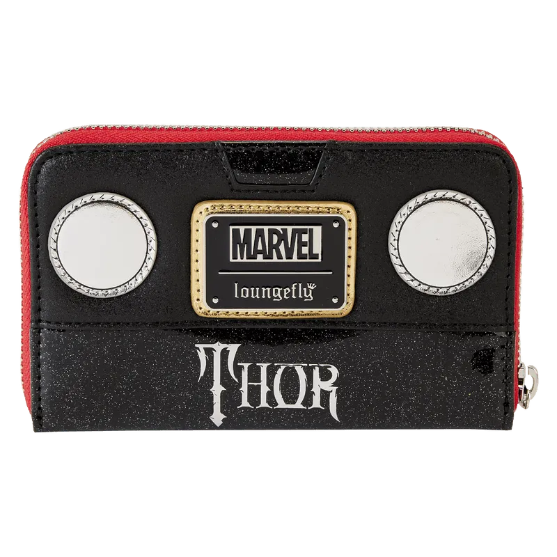 LOUMVWA0213 Marvel Comics - Thor Metallic Cosplay Zip Around Wallet - Loungefly - Titan Pop Culture