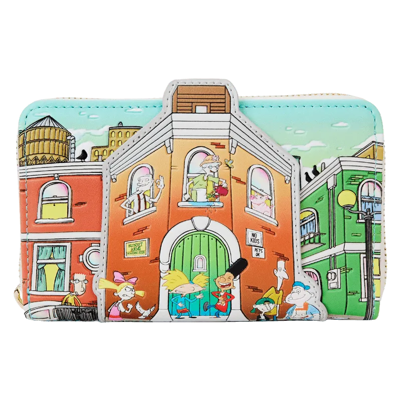 LOUNICWA0048 Hey Arnold - House Zip Around Wallet - Loungefly - Titan Pop Culture
