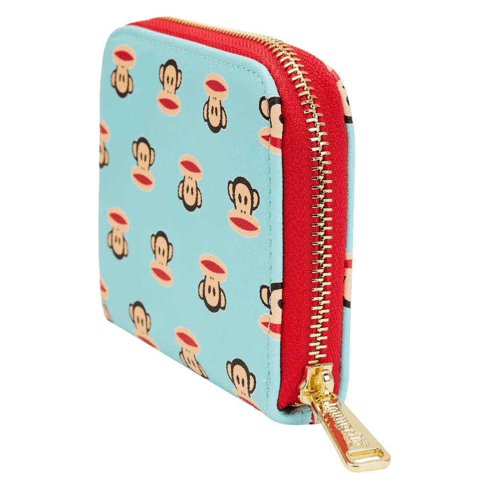 LOUPFWA0012 Paul Frank - Julius Head All-Over-Print Zip Around Purse - Loungefly - Titan Pop Culture