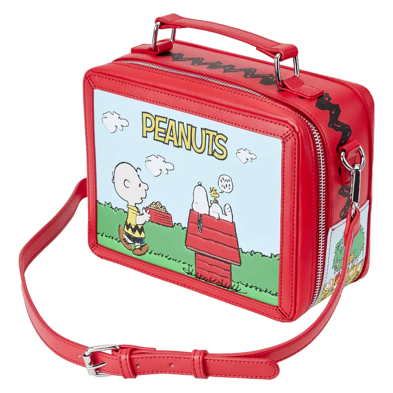 LOUPNTB0012 Peanuts - Charlie Brown Lunchbox Crossbody - Loungefly - Titan Pop Culture