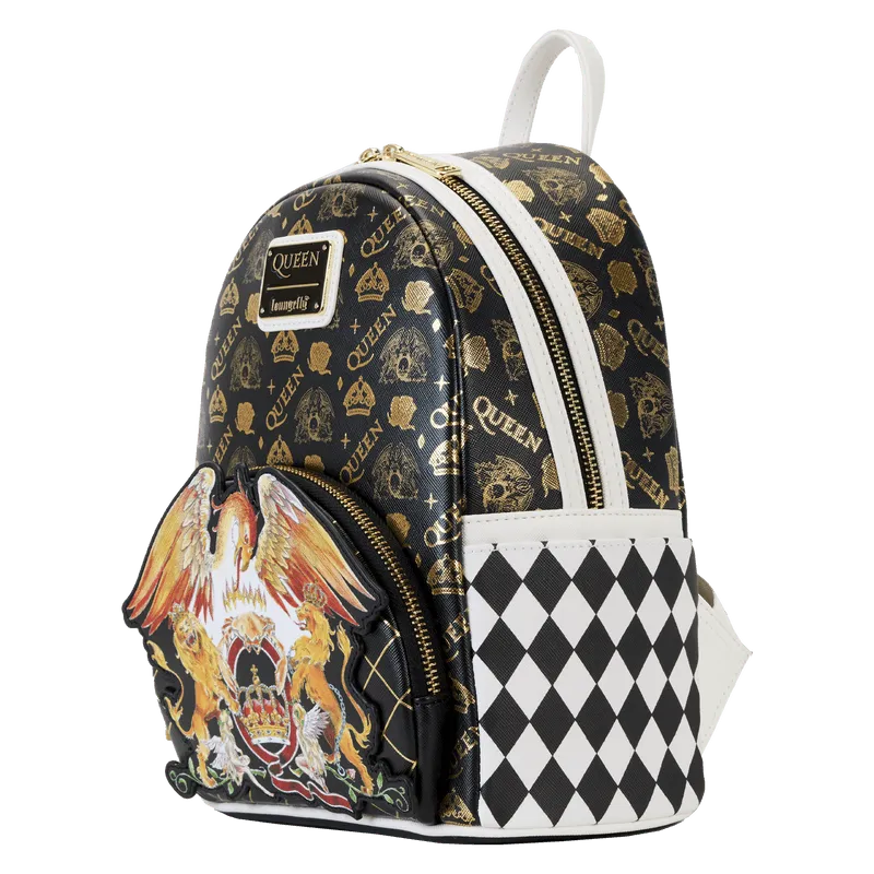 LOUQNBK0001 Queen - Logo Crest Mini Backpack - Loungefly - Titan Pop Culture