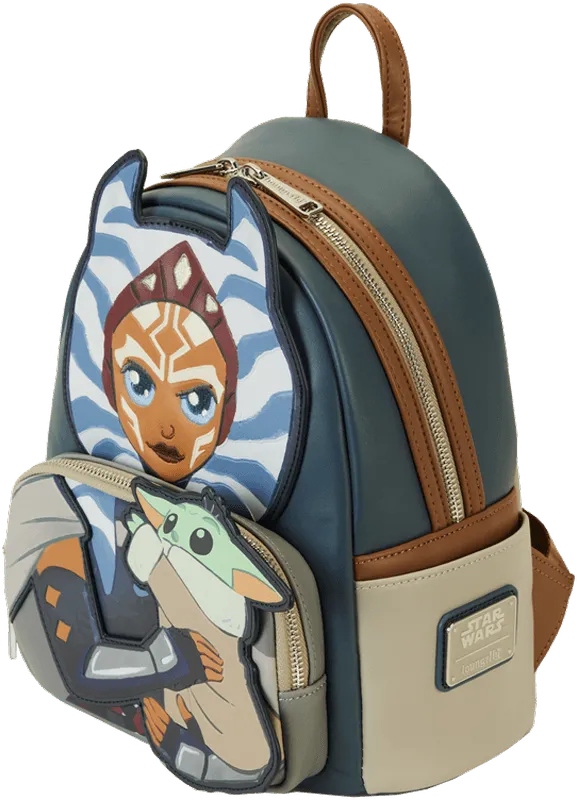 LOUSTBK0437 Star Wars: The Mandalorian - Ahsoka with Grogu Mini Backpack - Loungefly - Titan Pop Culture