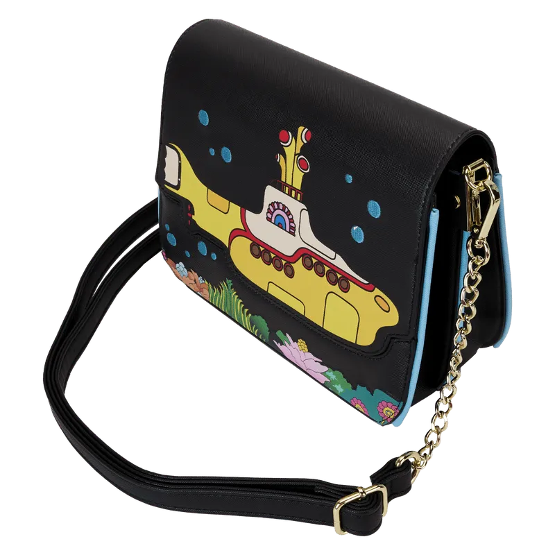 LOUTBLTB0009 The Beatles - Yellow Sub Flap Pocket Crossbody - Loungefly - Titan Pop Culture
