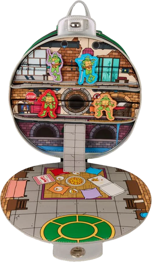 LOUTMNTBK0014 TMNT (TV) - Sewer Cover Mini Backpack - Loungefly - Titan Pop Culture