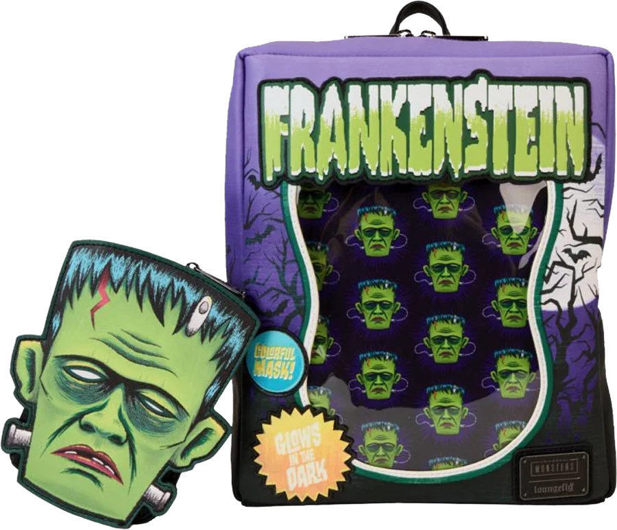 Universal Monsters - Frankenstein Neon Mask Mini Backpack