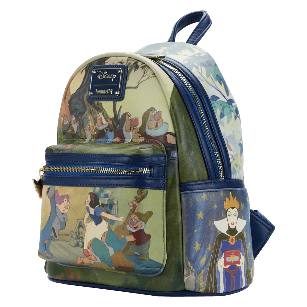 LOUWDBK2228 Snow White and the Seven Dwarfs - Scenes Mini Backpack - Loungefly - Titan Pop Culture