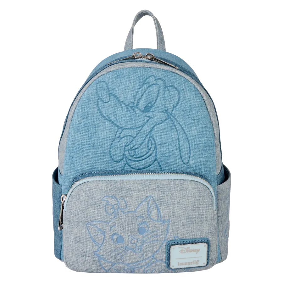 LOUWDBK4023 Disney - Dogs & Cats Faux Denim Mini Backpack - Loungefly - Titan Pop Culture