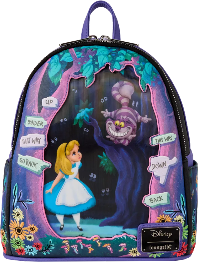LOUWDBK4029 Alice in Wonderland - Alice & Cheshire Cat Mini Backpack - Loungefly - Titan Pop Culture