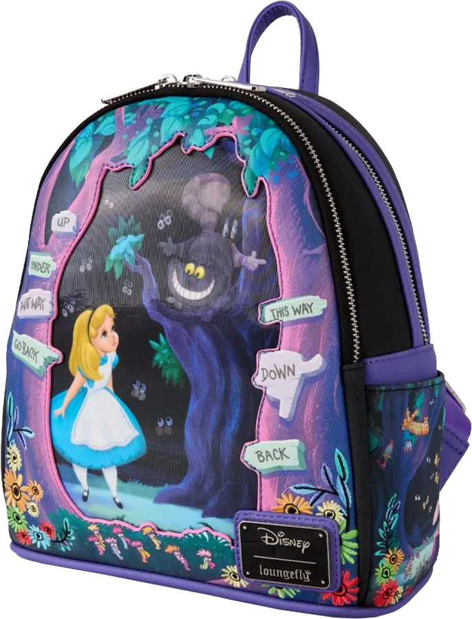 LOUWDBK4029 Alice in Wonderland - Alice & Cheshire Cat Mini Backpack - Loungefly - Titan Pop Culture