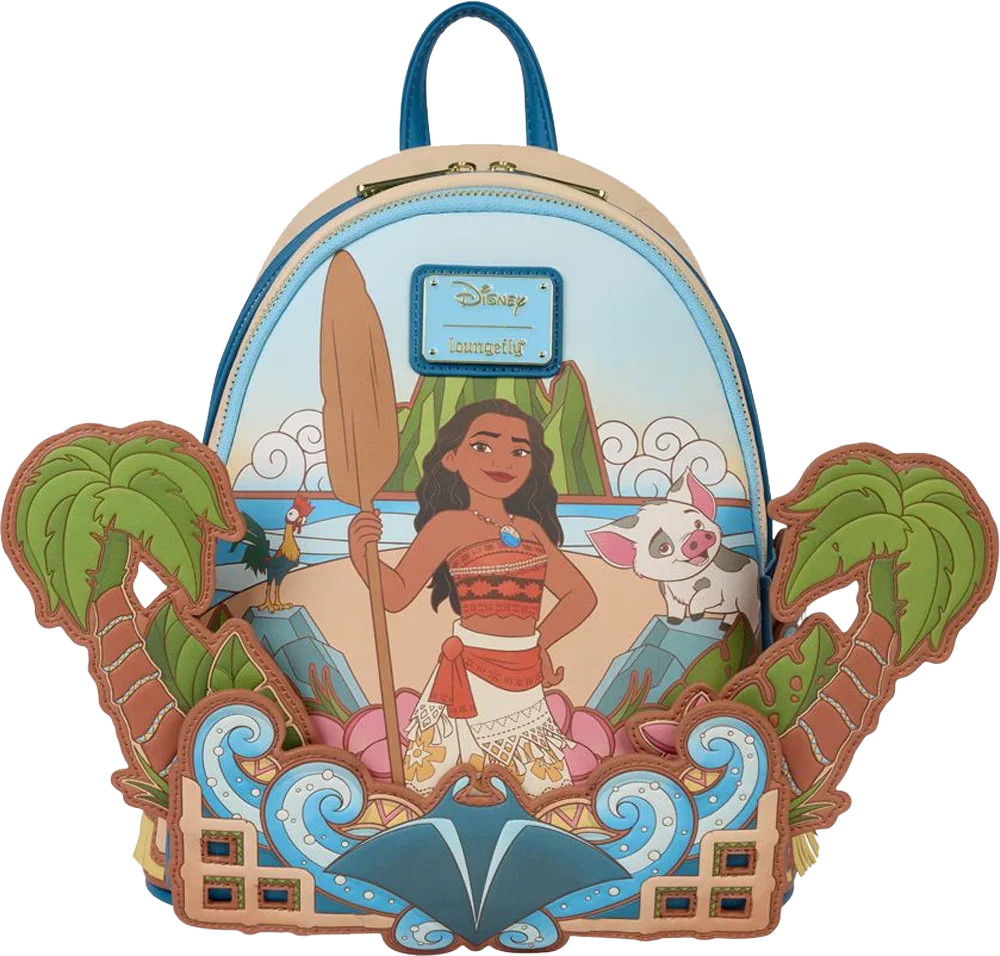 LOUWDBK4068 Moana - Moana with Palm Trees Mini Backpack - Loungefly - Titan Pop Culture
