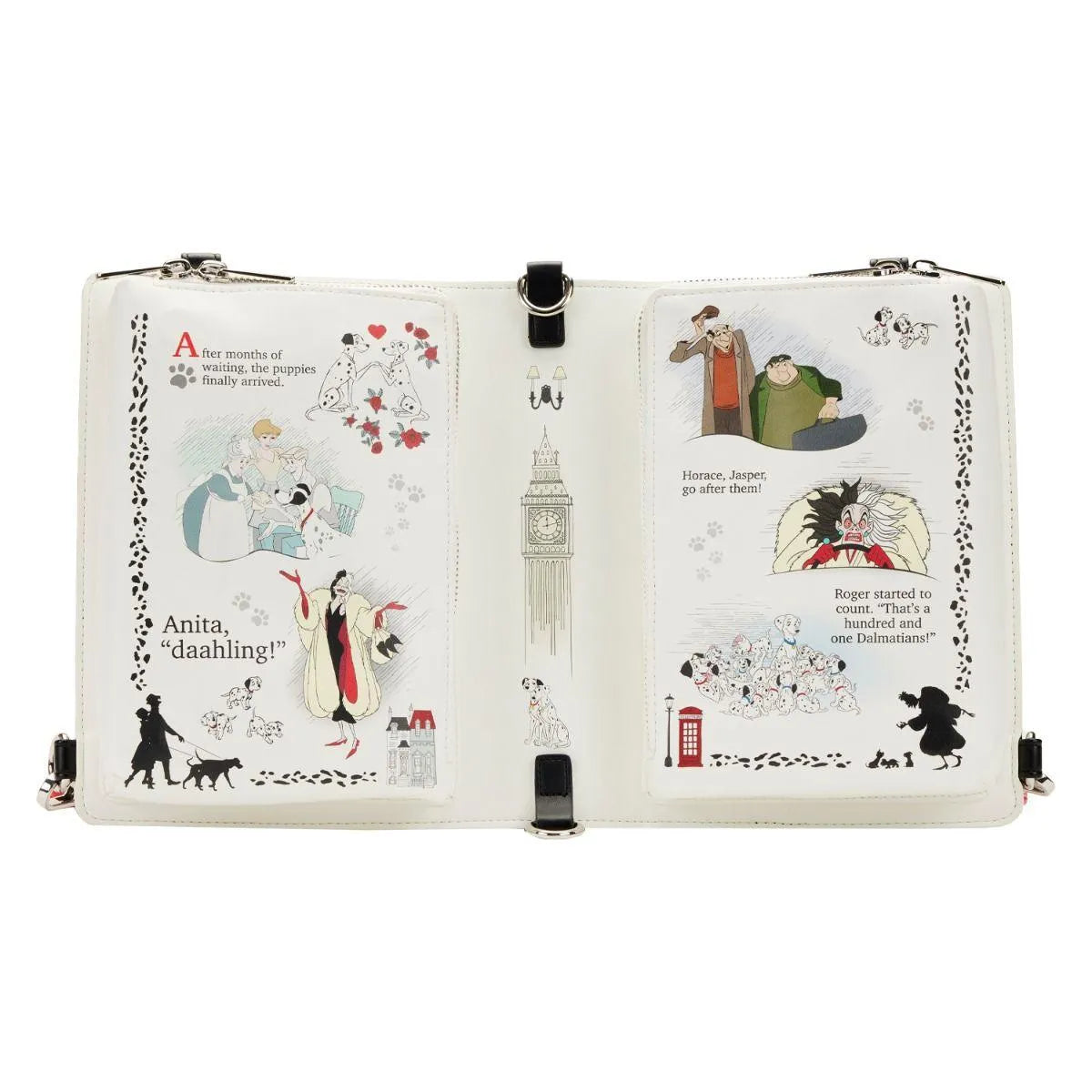 LOUWDTB2651 101 Dalmatians (1961) - Classic Book Convertible Crossbody - Loungefly - Titan Pop Culture