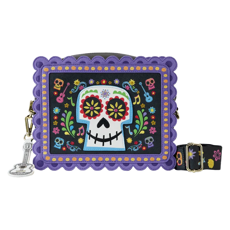 LOUWDTB2884 Coco - Miguel Calavera Floral Skull Crossbody Bag - Loungefly - Titan Pop Culture