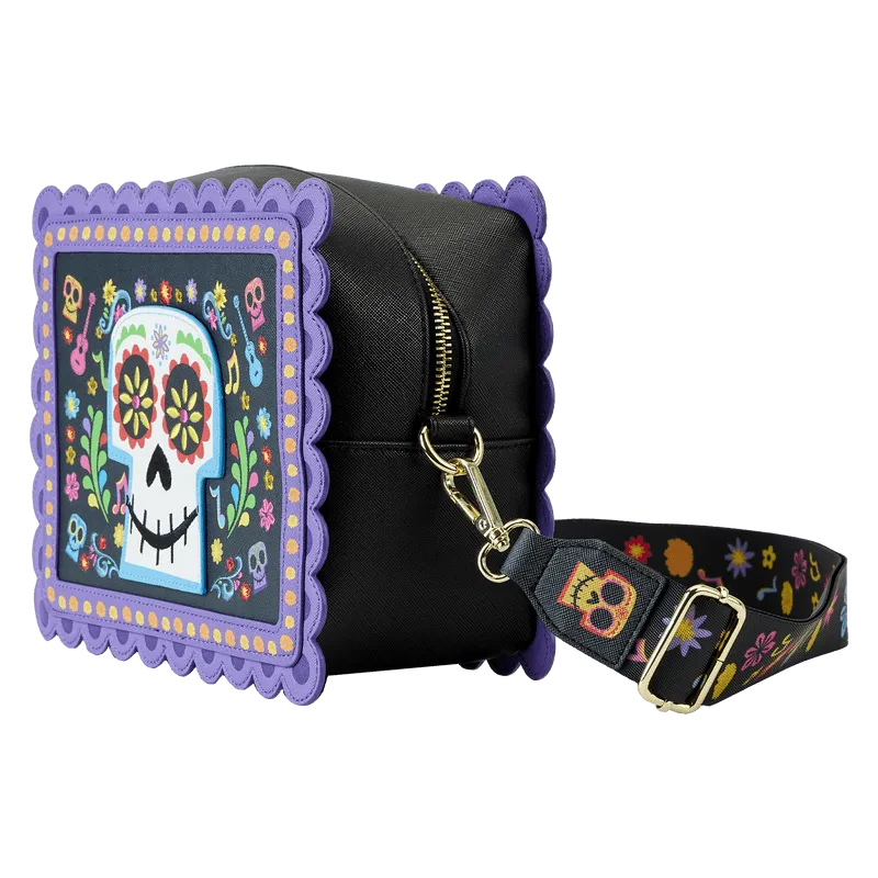 LOUWDTB2884 Coco - Miguel Calavera Floral Skull Crossbody Bag - Loungefly - Titan Pop Culture