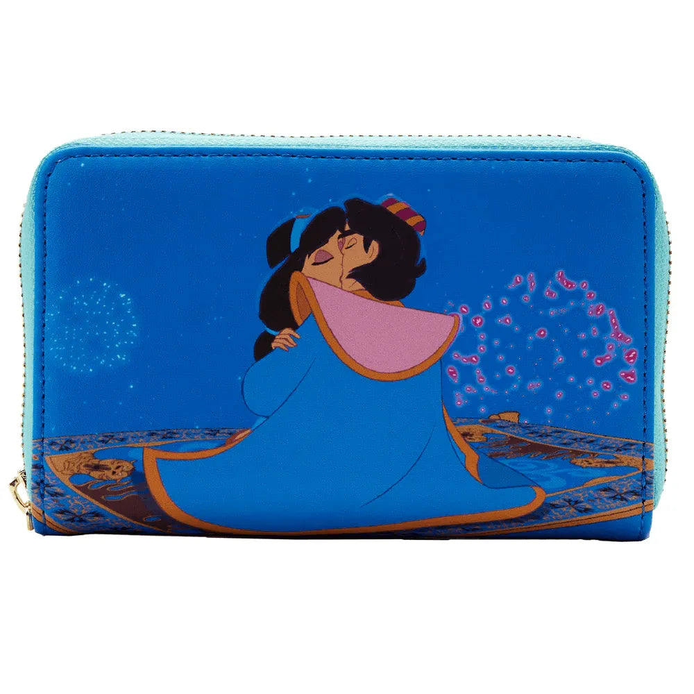 LOUWDWA2341 Aladdin (1992) - Jasmine Princess Scenes Zip Around Purse - Loungefly - Titan Pop Culture