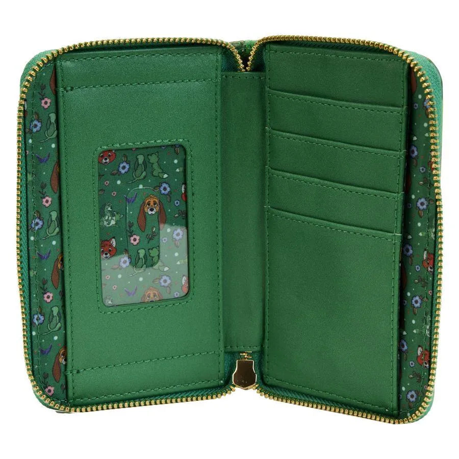 LOUWDWA2415 The Fox & the Hound - Classic Book Zip Around Purse - Loungefly - Titan Pop Culture