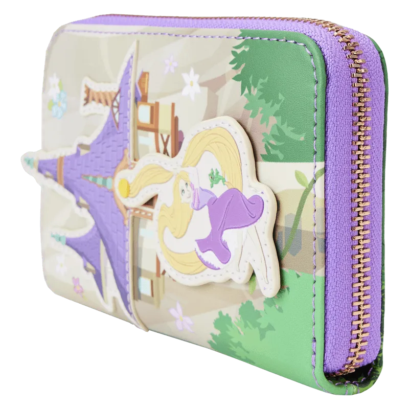 LOUWDWA2608 Tangled - Rapunzel Swinging Zip Around Wallet - Loungefly - Titan Pop Culture