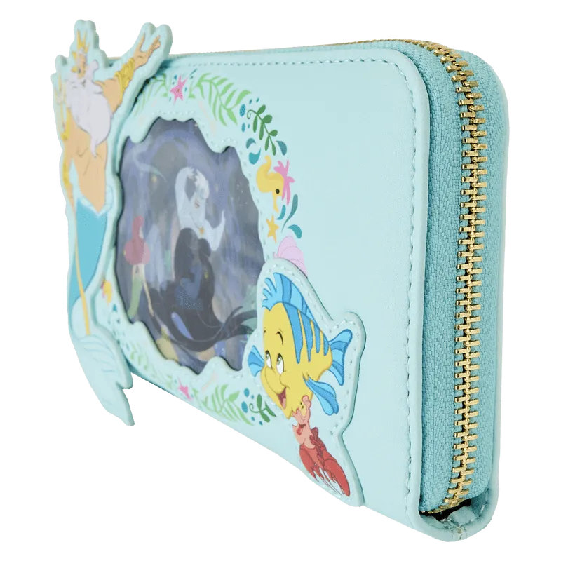 LOUWDWA2623 The Little Mermaid (1989) - Ariel Princess Lenticular Zip Around Wallet - Loungefly - Titan Pop Culture