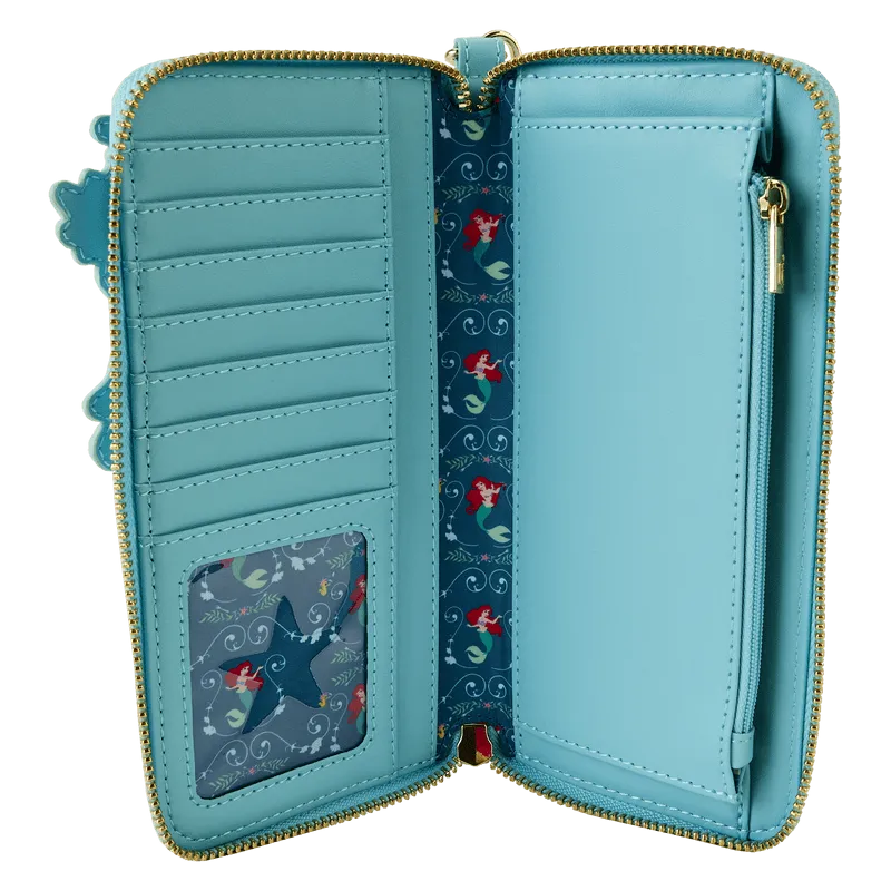 LOUWDWA2623 The Little Mermaid (1989) - Ariel Princess Lenticular Zip Around Wallet - Loungefly - Titan Pop Culture