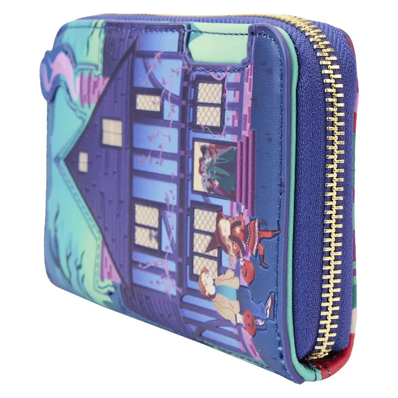 LOUWDWA2630 Hocus Pocus - Sanderson Sisters' House Glow Zip Around Wallet - Loungefly - Titan Pop Culture