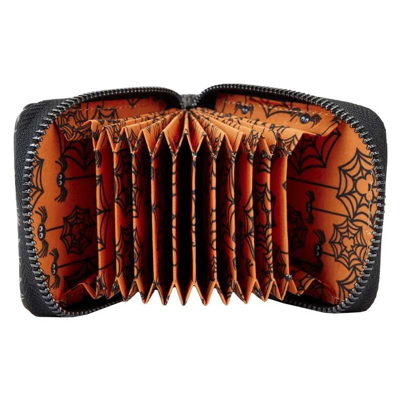 LOUWDWA2633 Disney - Minnie Mouse Spider Glow Accordion Wallet - Loungefly - Titan Pop Culture