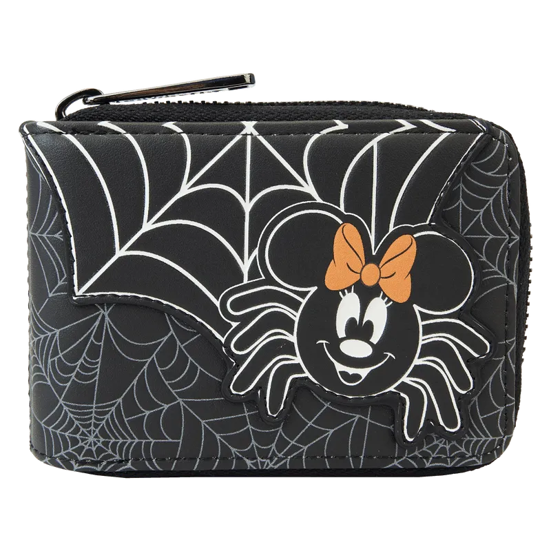 LOUWDWA2633 Disney - Minnie Mouse Spider Glow Accordion Wallet - Loungefly - Titan Pop Culture