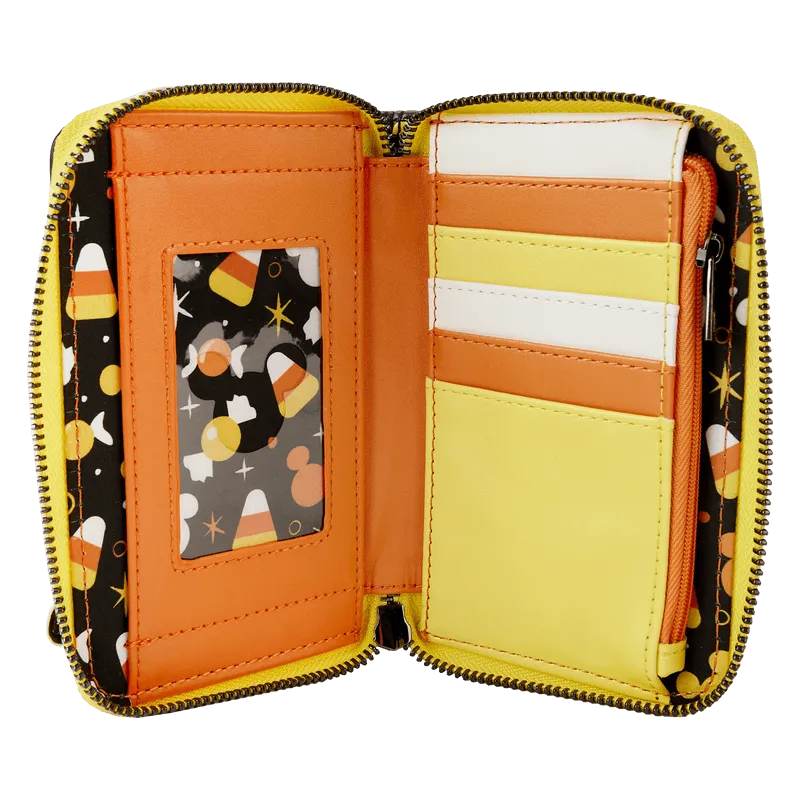 LOUWDWA2650 Disney - Mickey & Friends Candy Corn Zip Around Wallet - Loungefly - Titan Pop Culture