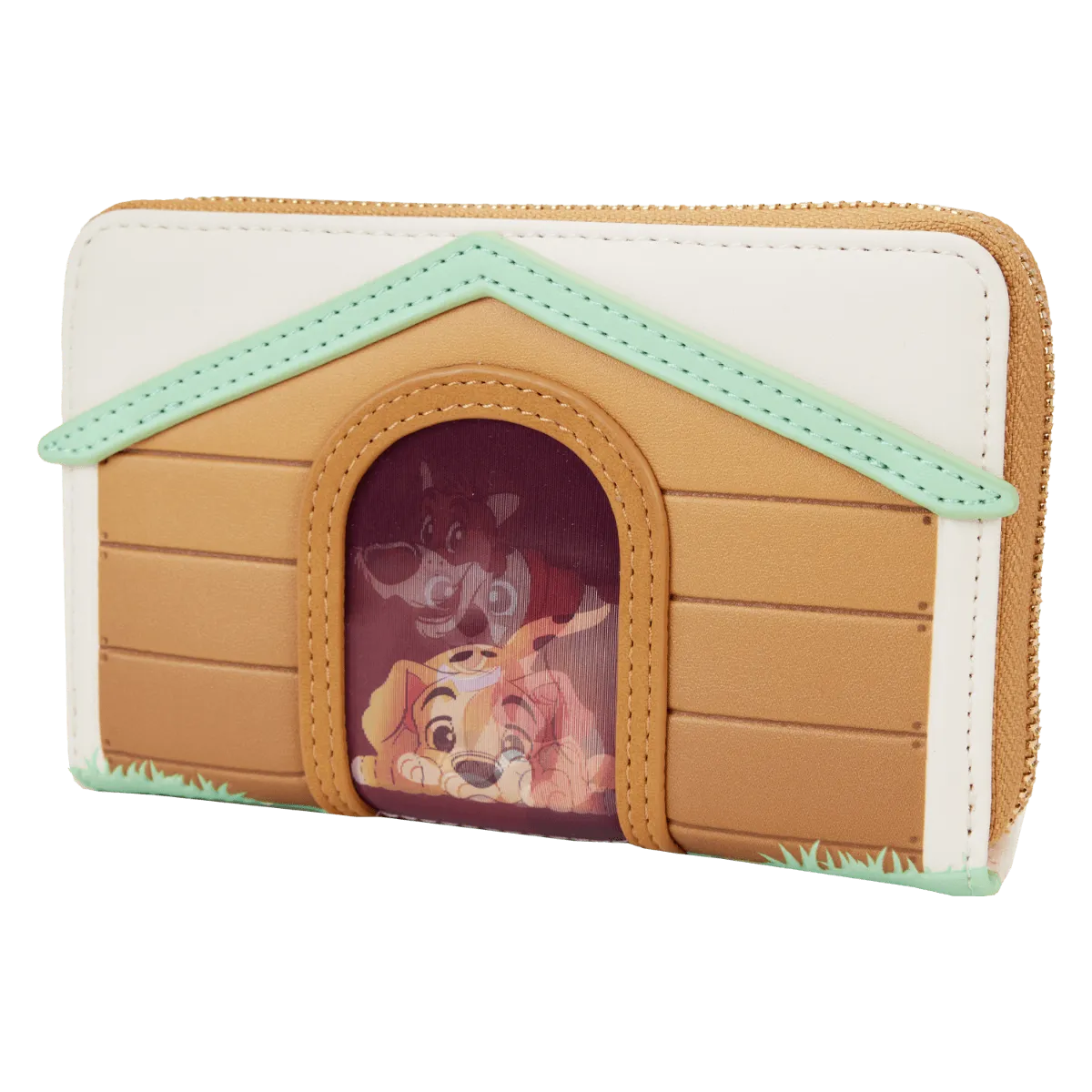 LOUWDWA2937 Disney - I Heart Disney Dogs Lenticular Zip Wallet - Loungefly - Titan Pop Culture