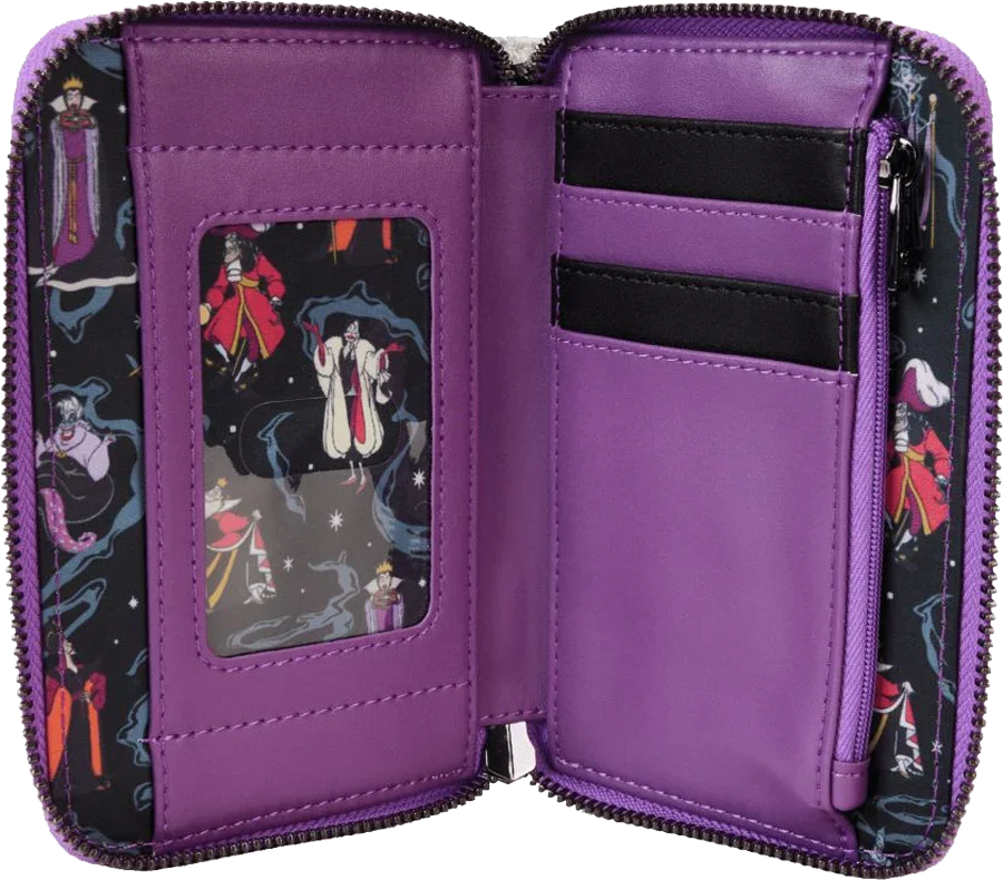 Disney Villans - Iridescent Zip Wallet