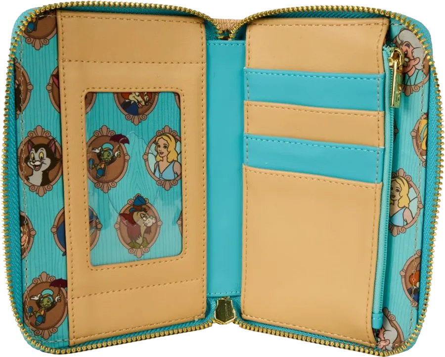LOUWDWA3290 Pinocchio - Portrait Zip Around Wallet - Loungefly - Titan Pop Culture