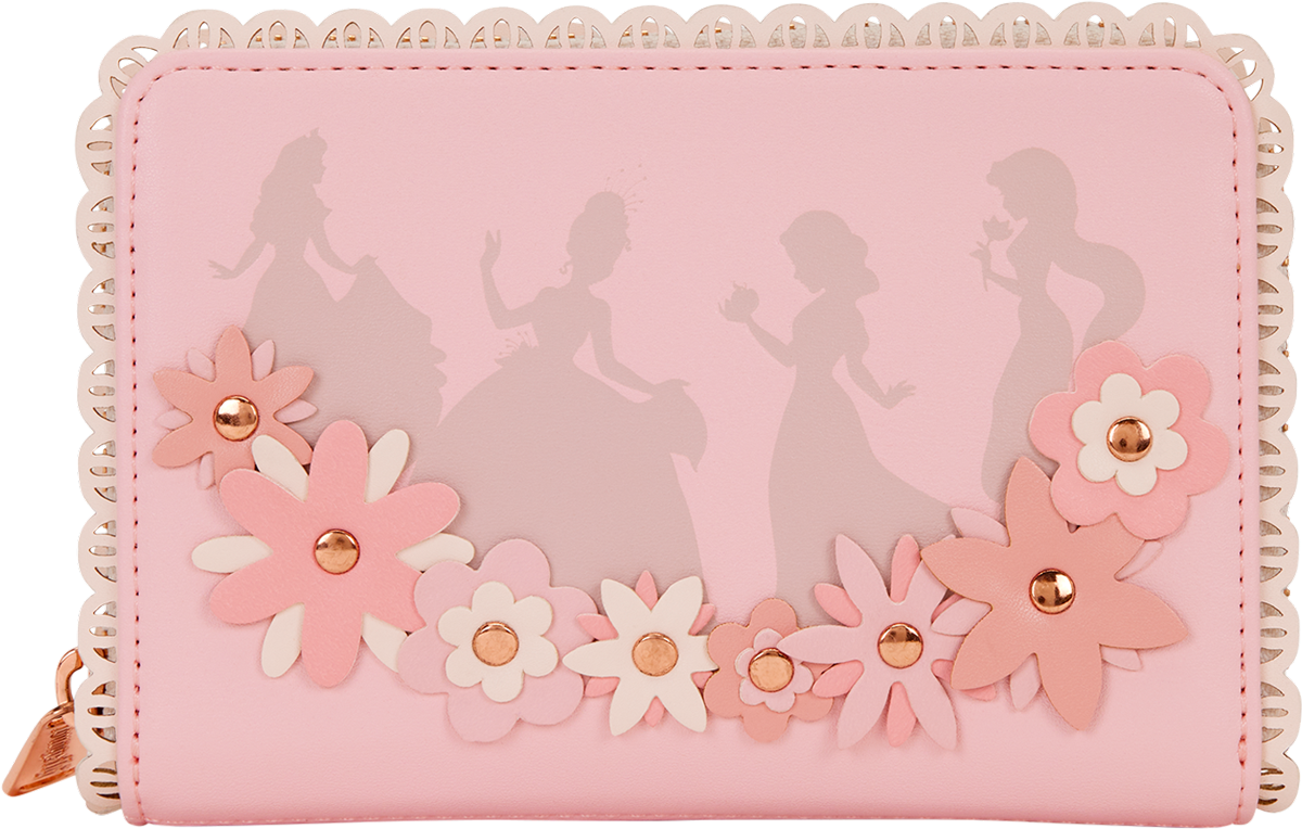 Disney Princess - Floral Lace Zip Around Wallet