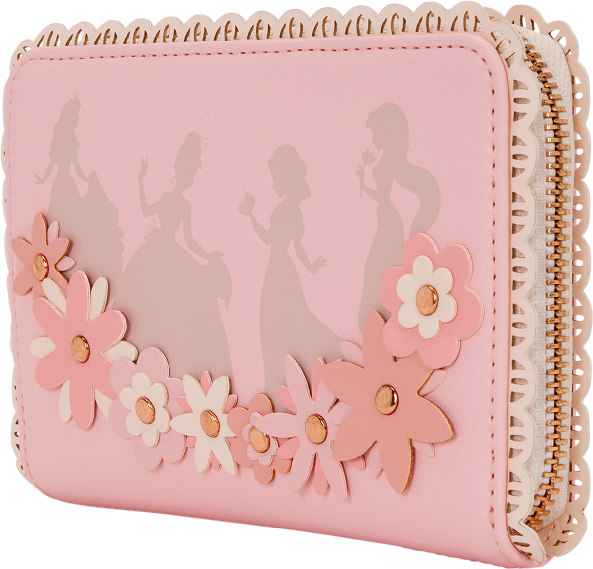 Disney Princess - Floral Lace Zip Around Wallet
