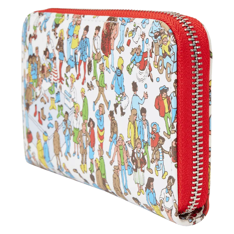 LOUWHWWA0001 Where's Wally - Art Print Zip Around Wallet - Loungefly - Titan Pop Culture