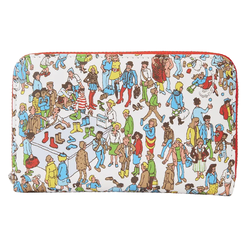 LOUWHWWA0001 Where's Wally - Art Print Zip Around Wallet - Loungefly - Titan Pop Culture