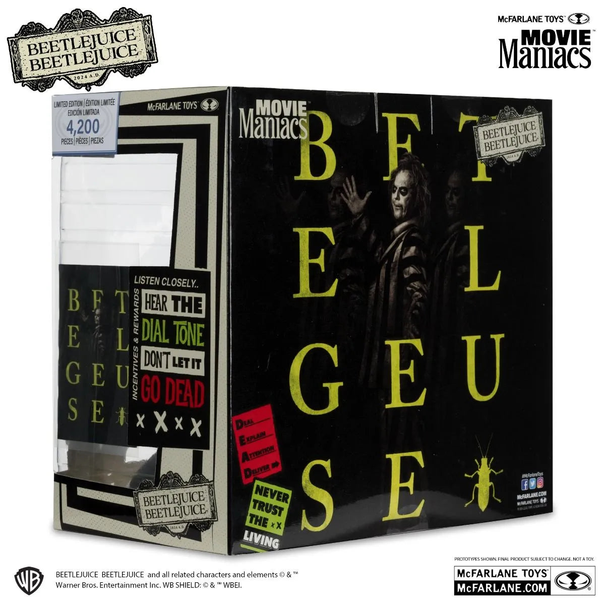 MCF14089 Beetlejuice Beetlejuice - Beetlejuice Movie Maniacs Figures 4-Pack - McFarlane Toys - Titan Pop Culture