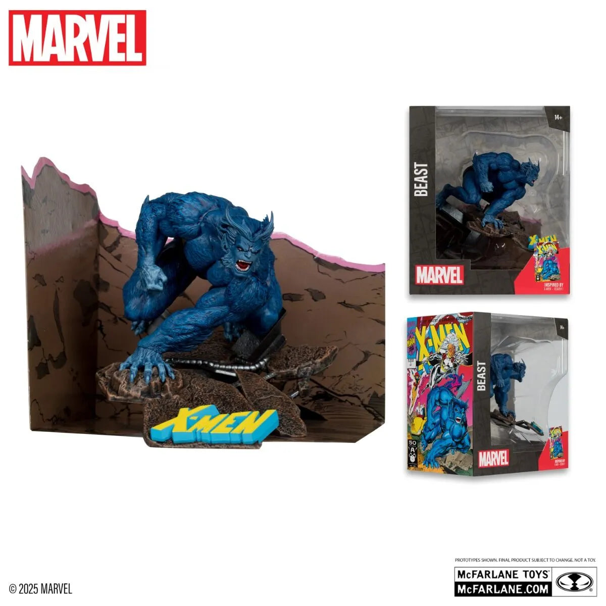 MCF14806 Marvel - Beast "X-Men 1" 1:10 Scale Posed Figure - McFarlane Toys - Titan Pop Culture