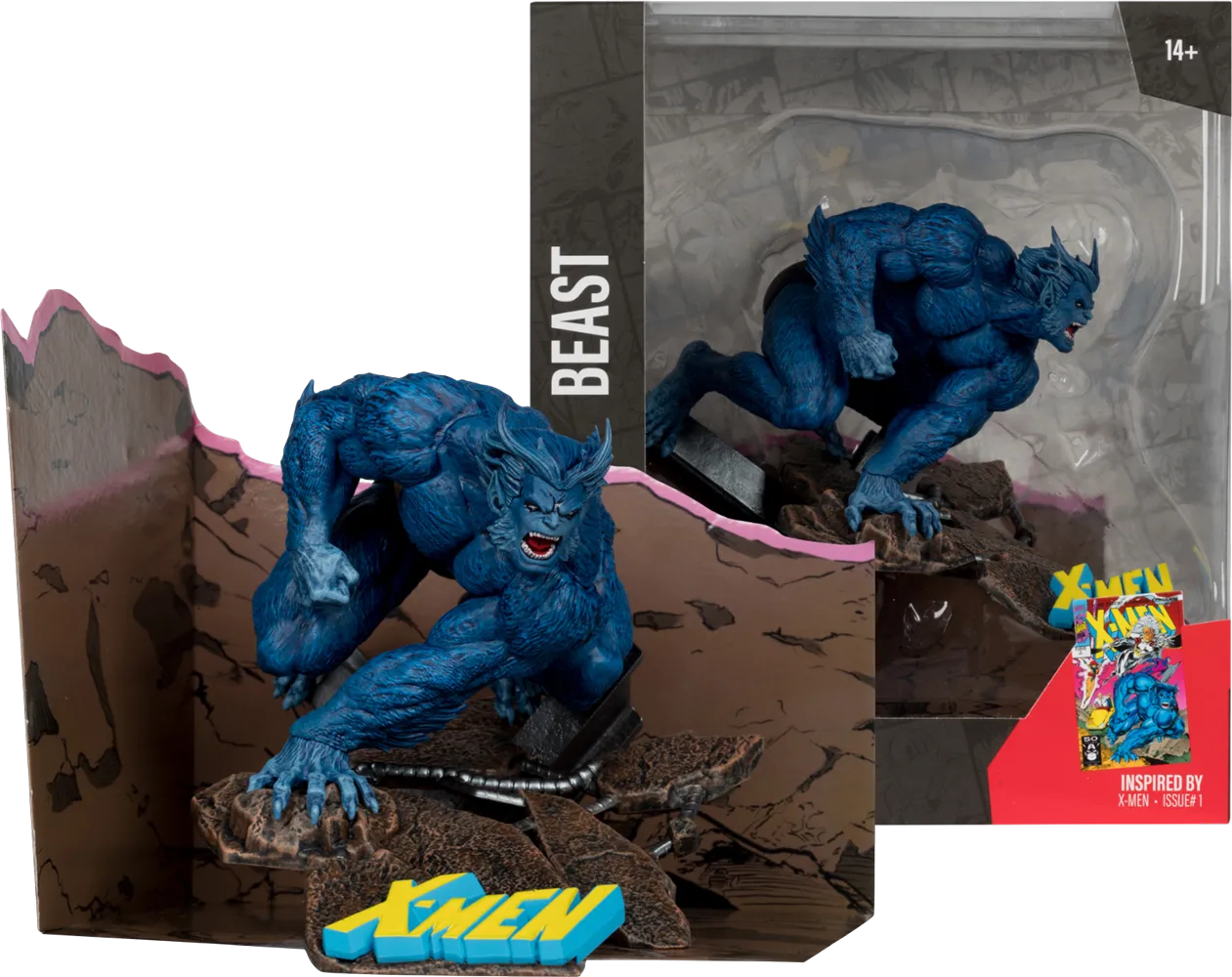 MCF14806 Marvel - Beast "X-Men 1" 1:10 Scale Posed Figure - McFarlane Toys - Titan Pop Culture