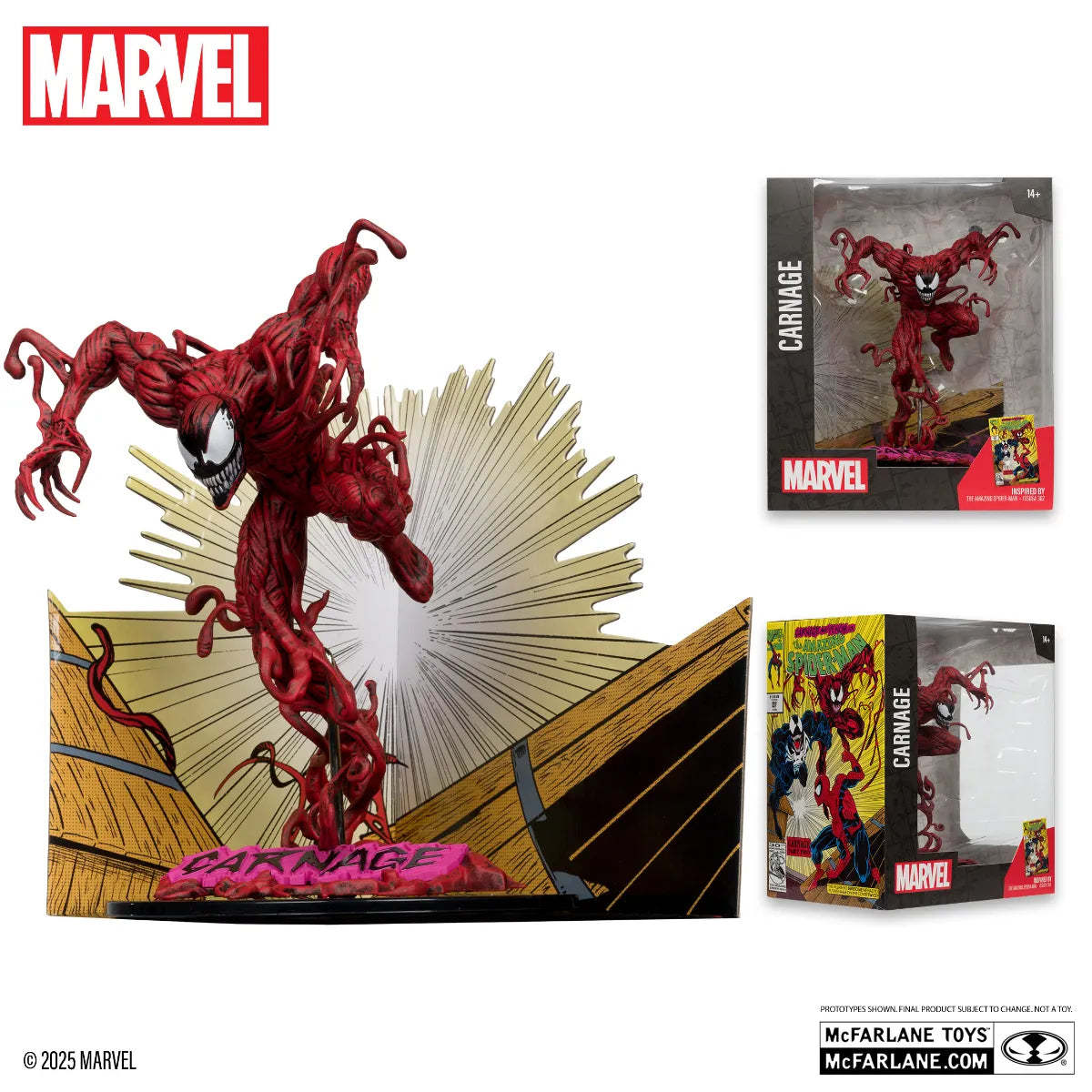 MCF14808 Marvel - Carnage "The Amazing Spider-Man #362" 1:10 Scale Posed Figure - McFarlane Toys - Titan Pop Culture