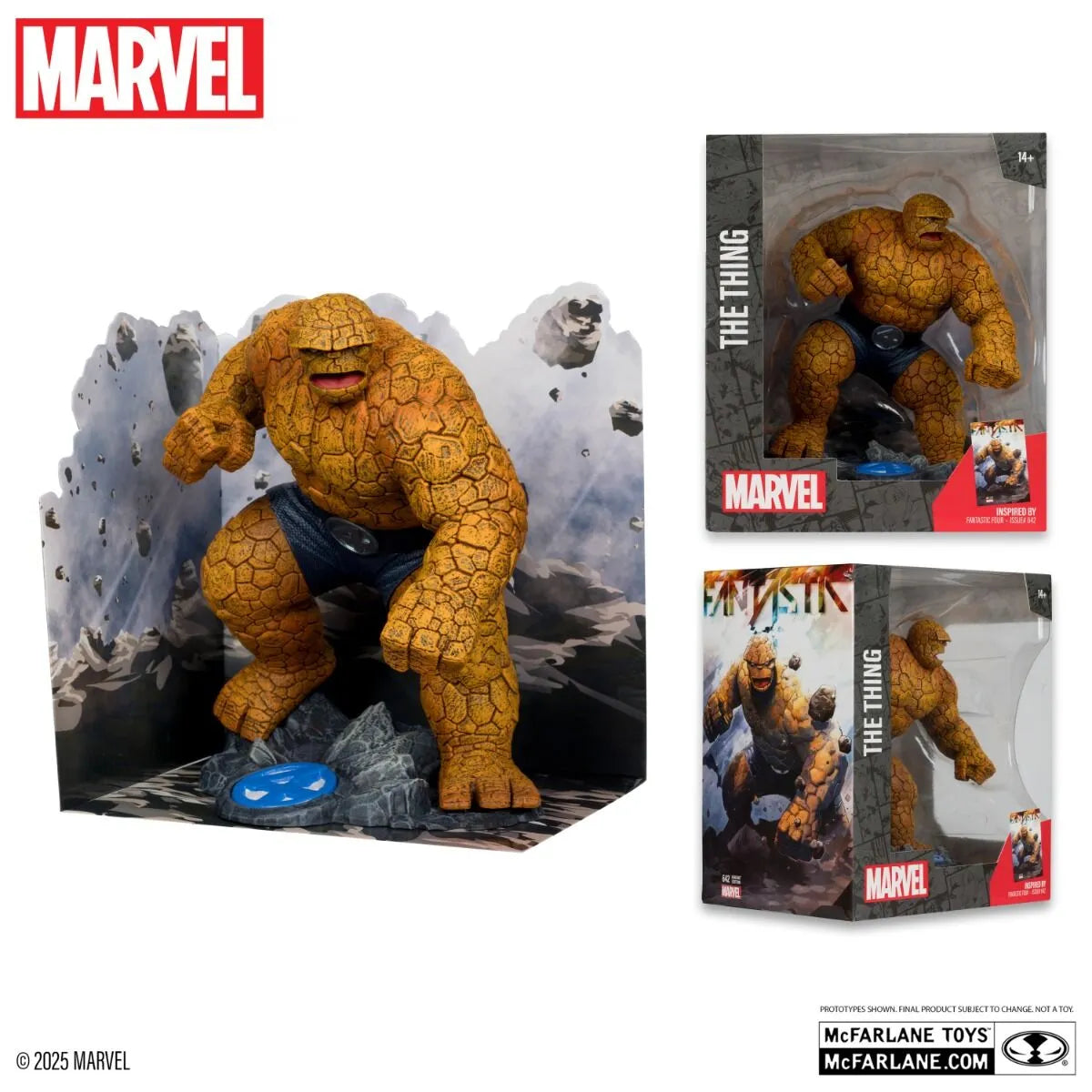 MCF14811 Marvel - The Thing "Fantastic Four #642" 1:10 Scale Posed Figure - McFarlane Toys - Titan Pop Culture