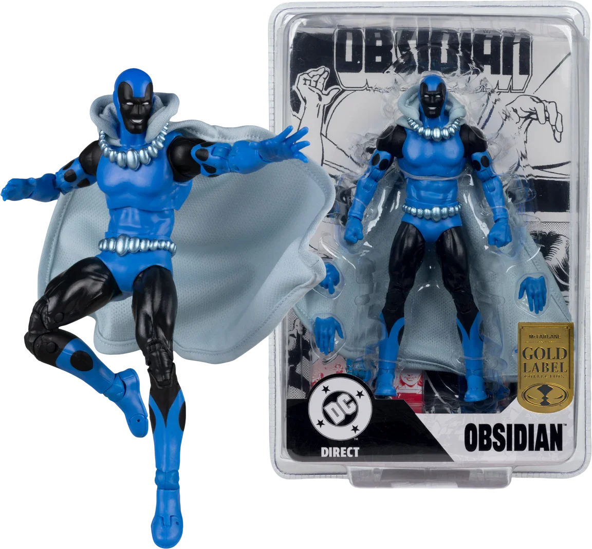 DC Comics - Obsidian (Infinity Inc #16) Gold Label 7" Action Figure