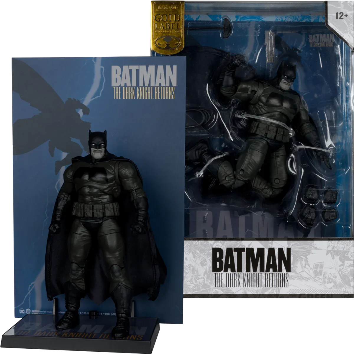 MCF17343 DC Multiverse - Cover Recreations Batman (The Dark Knight Returns) Gold Label 7" Figure - McFarlane Toys - Titan Pop Culture