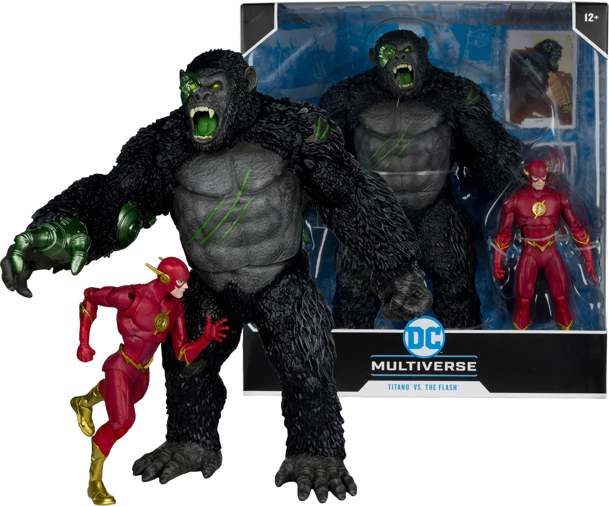 DC Comics - The Flash Vs Titano 7" Megafig 2-Pack