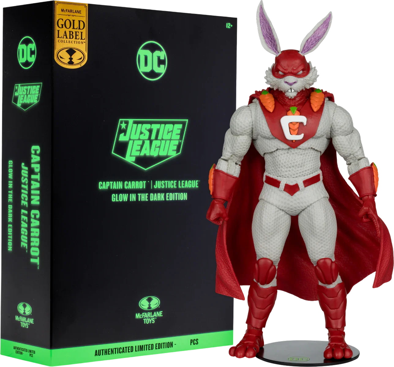 DC Multiverse - Captain Carrot (Glow in the dark) Gold Label 7" Figure