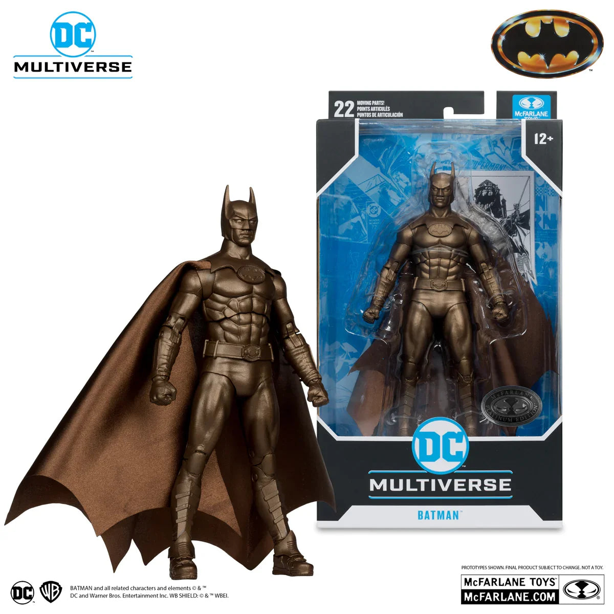 MCF17641 Batman (1989) - DC Multiverse Batman Bronze (Chase Version) 7" Figure - McFarlane Toys - Titan Pop Culture