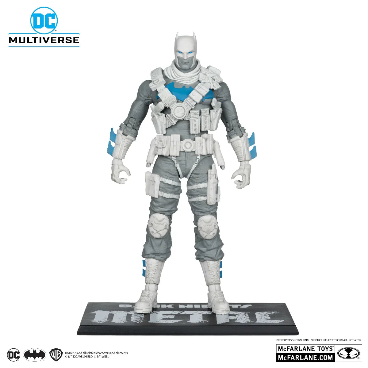 MCF17657 DC Multiverse - The Grim Knight B&W With Accent Gold Label 7" Figure - McFarlane Toys - Titan Pop Culture