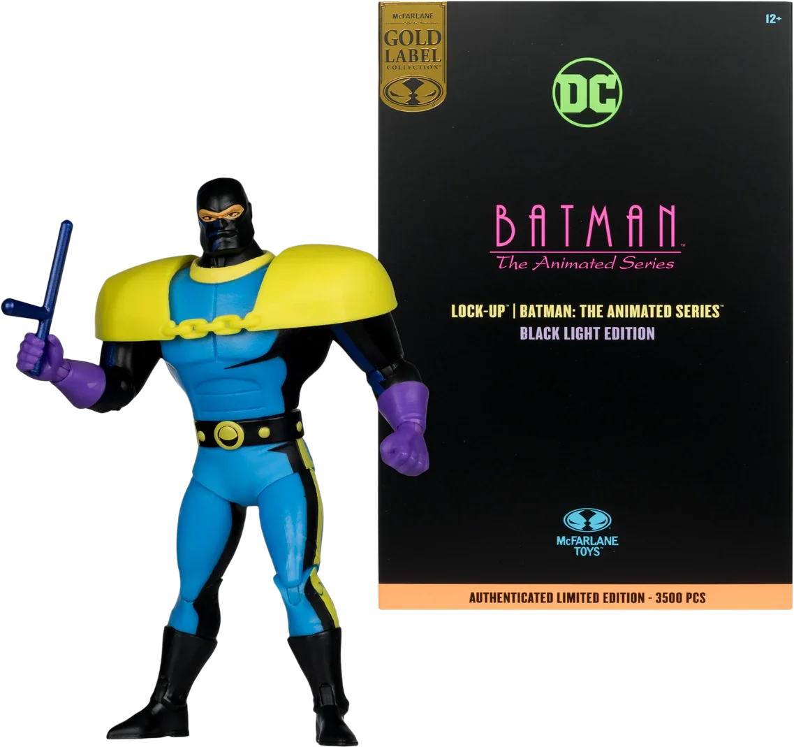 DC - Lock-Up (Batman Animated Series) Black Light Gold Label Figure