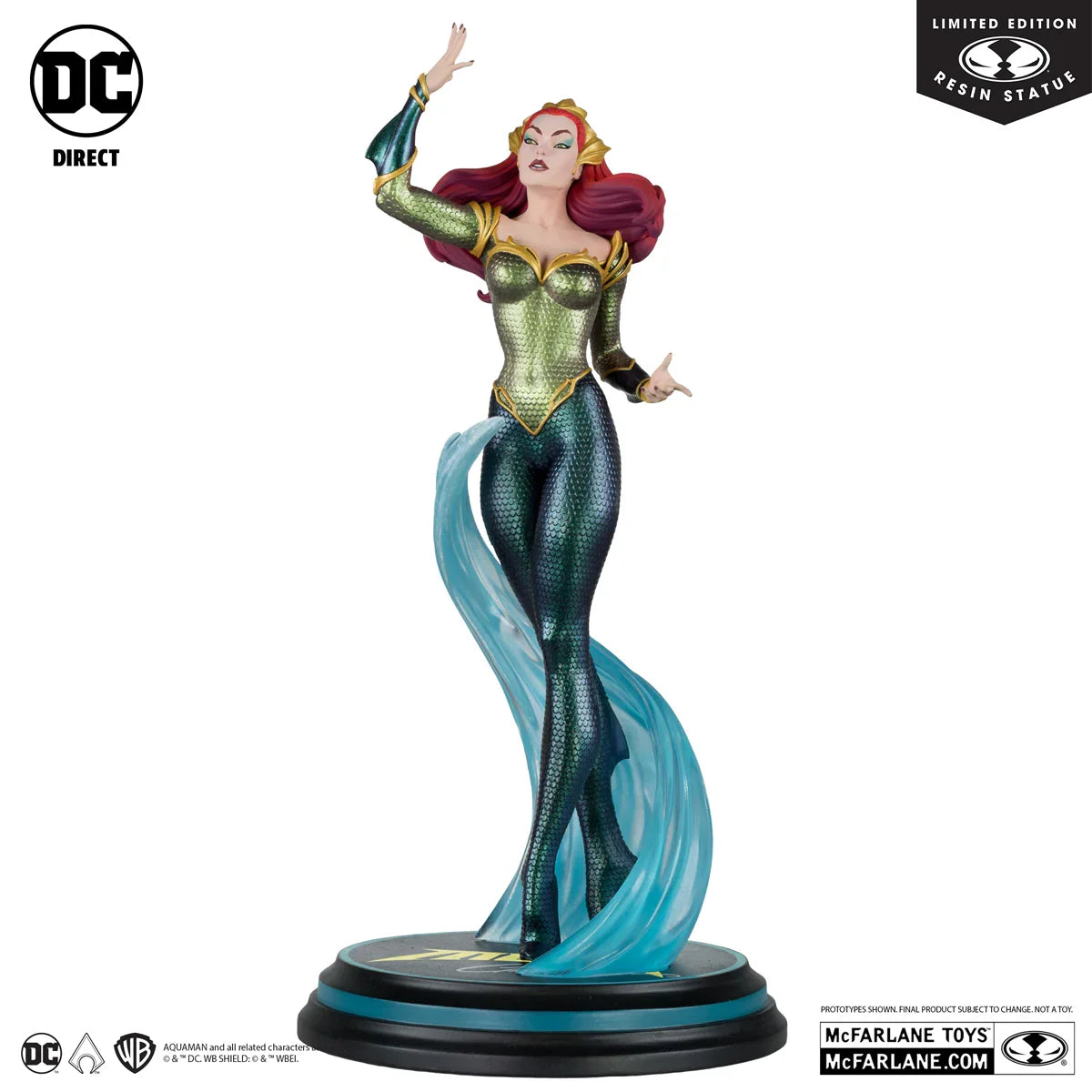 Estatua de resina de Aquaman - Mera Cover Girls