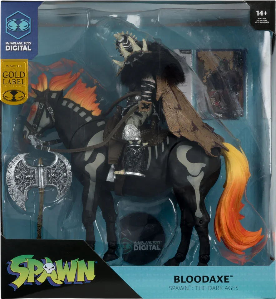 MCF90238 Spawn - Bloodaxe "Spawn The Dark Ages" 2PK Gold Label 7" Figure - McFarlane Toys - Titan Pop Culture